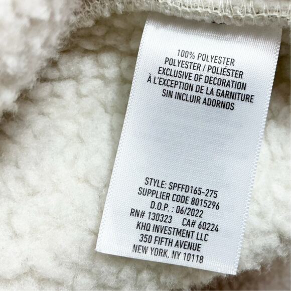 Spyder Womens Stella Full Zip Jacket Oatmeal Heather Sherpa Lined Large - Picture 7 of 7